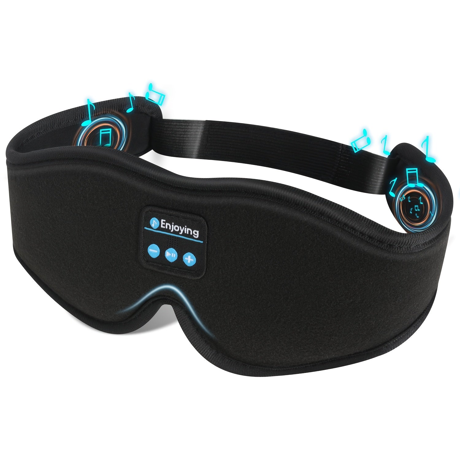 SlaapCo Bluetooth slaapmasker roze met ingebouwde speakers voor slapen reizen en ontspanning