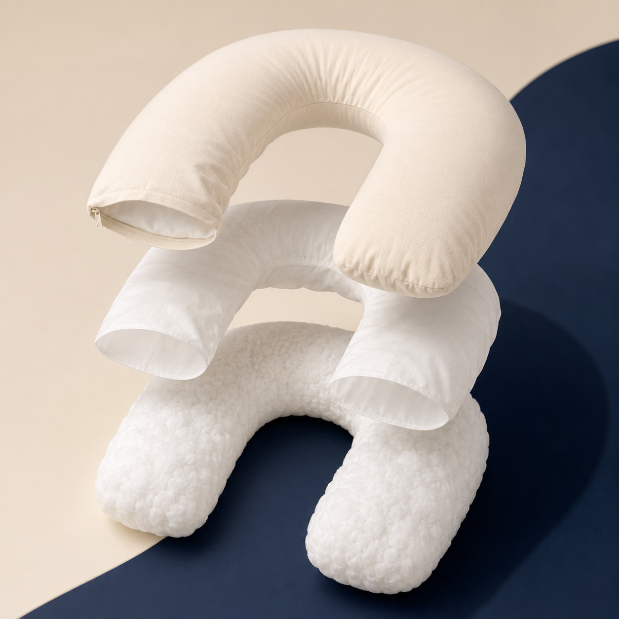 Opbouw van hoes, binnenvoering en microvezelvulling