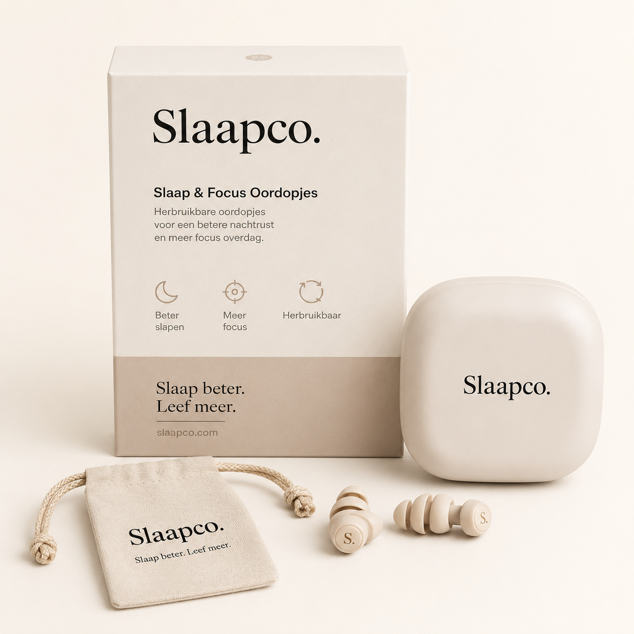 Slaapco slaap en focus oordopjes premium productset
