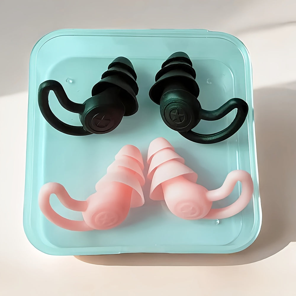 SlaapCo zachte herbruikbare silicone oordopjes voor slapen, zwemmen, reizen en focus